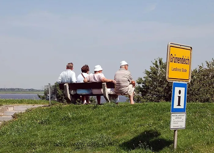 Elbblick Im Haus Luehegarten Grünendeich