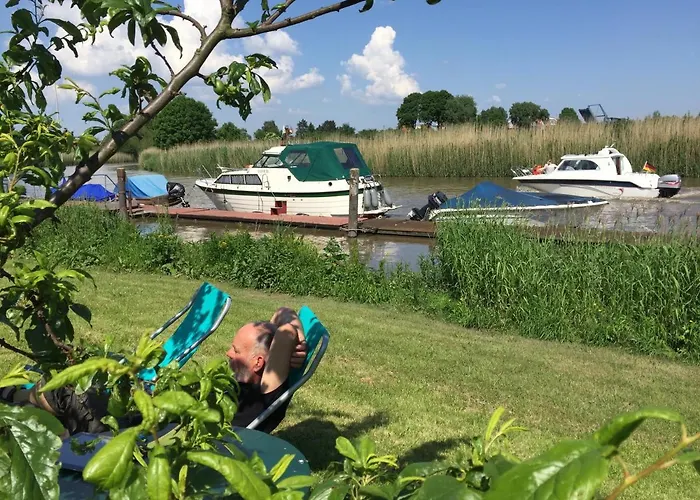Elbblick Im Haus Luehegarten Grünendeich